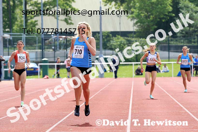 Womens Under-20s 400 metres, 2023 North Eastern Track and Field Champs., Middlesbrough Sports Village, Middlesbrough. Photo: David T. Hewitson/Sports for All Pics